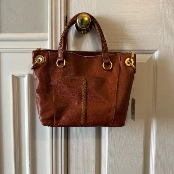 Hammitt Daniel Medium Manzanita Tan Brown Leather Satchel New - Picture 6 of 8